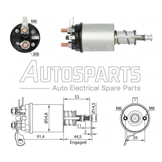IA9209 - PROTECH, ΜΠΟΥΤΟΝ ΜΙΖΑΣ LUCAS 12V 2 ΒΙΔΕΣ 