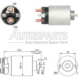 4.6276.9 - GEBE, ΜΠΟΥΤΟΝ ΜΙΖΑΣ MITSUBISHI 12V