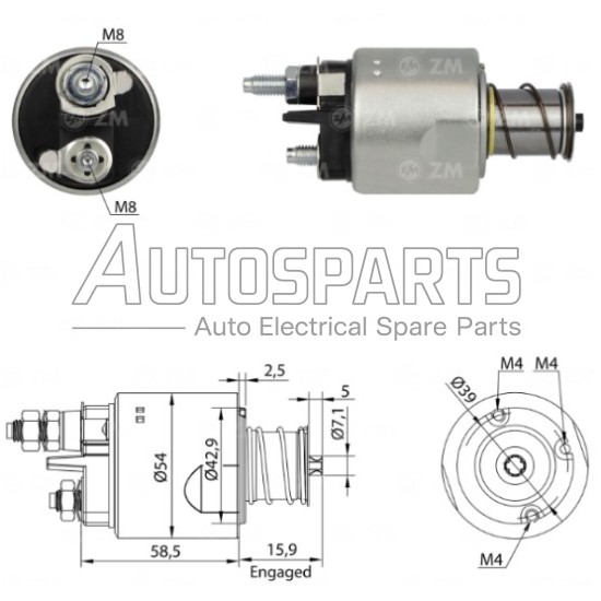 66-9474 - WAIGLOBAL, ΜΠΟΥΤΟΝ ΜΙΖΑΣ VALEO 12V FIAT, OPEL, LANCIA MULTIJET