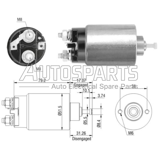 ZM760ZB - ZM, ΜΠΟΥΤΟΝ ΜΙΖΑΣ FORD 12V VISTEON