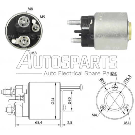 ZM496ZB - ZM, ΜΠΟΥΤΟΝ ΜΙΖΑΣ VALEO 12V CITROEN, FIAT, LANCIA, PEUGEOT
