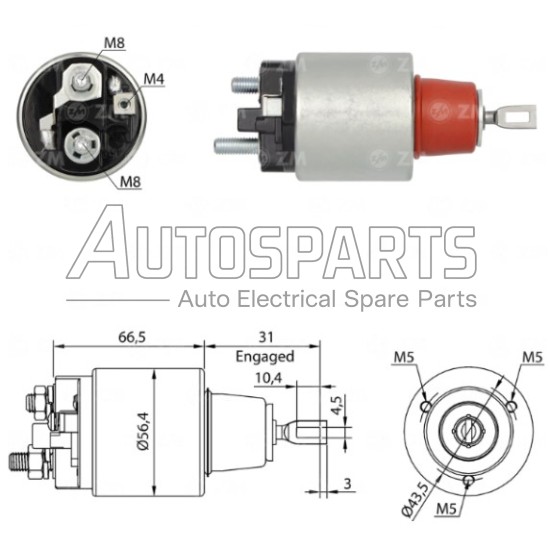 IA9524 - PROTECH, ΜΠΟΥΤΟΝ ΜΙΖΑΣ BOSCH 12V 