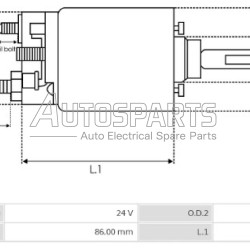 66-9110 - WAIGLOBAL, ΜΠΟΥΤΟΝ ΜΙΖΑΣ BOSCH 24V FKB ΕΠΑΝΩ (ΨΥΧΡΗΣ) 