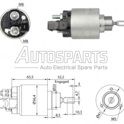 66-9173 - WAIGLOBAL, ΜΠΟΥΤΟΝ ΜΙΖΑΣ BOSCH 12V AUDI, SEAT, SKODA, VW