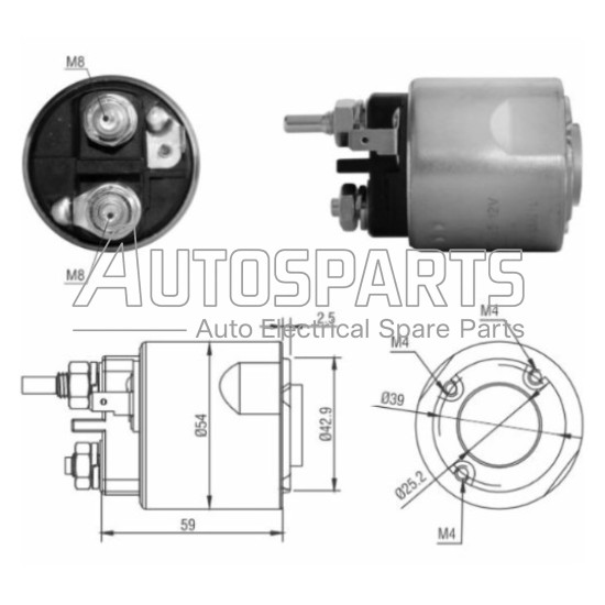 ZM7495ZB - ZM, ΜΠΟΥΤΟΝ ΜΙΖΑΣ VALEO 12V
