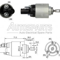 ZM8381ZB - ZM, ΜΠΟΥΤΟΝ ΜΙΖΑΣ BOSCH 12V AUDI, SEAT, SKODA, VW