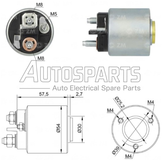 ZM490 - ZM, ΜΠΟΥΤΟΝ ΜΙΖΑΣ VALEO 12V CITROEN, FIAT, PEUGEOT