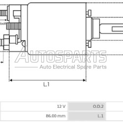 83100003 - MONARK DIESEL, ΜΠΟΥΤΟΝ ΜΙΖΑΣ BOSCH 12V 4/12 