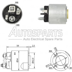 ZM2491ZB - ZM, ΜΠΟΥΤΟΝ ΜΙΖΑΣ VALEO 12V DACIA LOGAN, RENAULT CLIO, KANGOO, MEGANE, THALIA