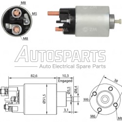 ZM6993 - ZM, ΜΠΟΥΤΟΝ ΜΙΖΑΣ MITSUBISHI 12V DACIA, NISSAN, RENAULT