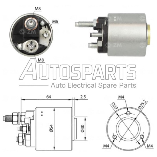 ZM590ZB - ZM, ΜΠΟΥΤΟΝ ΜΙΖΑΣ VALEO 12V DAEWOO, MERCEDES, OPEL