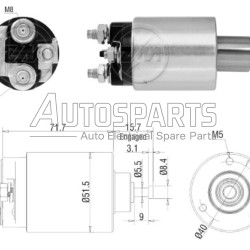 ZM865 - ZM, ΜΠΟΥΤΟΝ ΜΙΖΑΣ DELCO REMY 12V DAEWOO ESPERO, KALOS, LANOS, NEXIA, NUBIRA