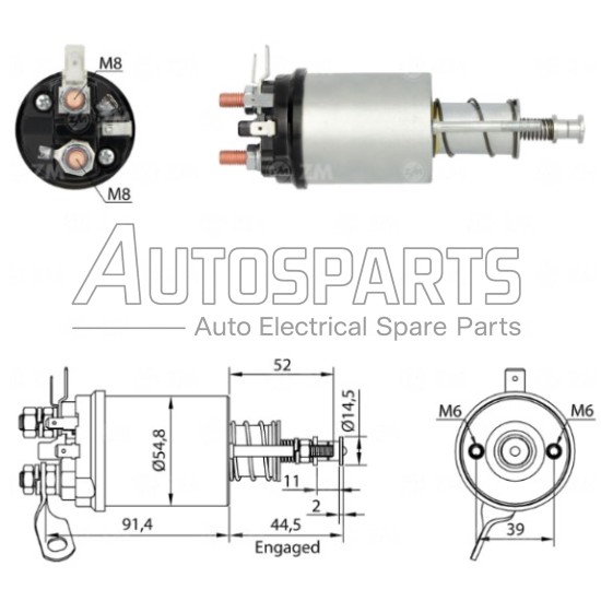 66-9204 - WAIGLOBAL, ΜΠΟΥΤΟΝ ΜΙΖΑΣ LUCAS 12V 2 ΒΙΔΕΣ 
