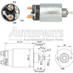 ZM1761 - ZM, ΜΠΟΥΤΟΝ ΜΙΖΑΣ FORD 12V 