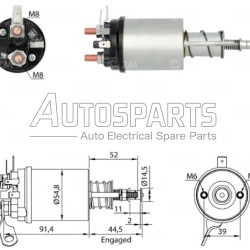 ZM612ZB - ZM, ΜΠΟΥΤΟΝ ΜΙΖΑΣ LUCAS 12V 2 ΒΙΔΕΣ 