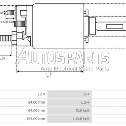 233952 - CARGO, ΜΠΟΥΤΟΝ ΜΙΖΑΣ DENSO 12V JOHN DEERE 19mm ΒΙΔΑ 