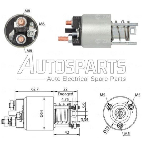 ZM3595ZB - ZM, ΜΠΟΥΤΟΝ ΜΙΖΑΣ MARELLI 12V FIAT BRAVA-O, MAREA, PALIO, SEICENTO