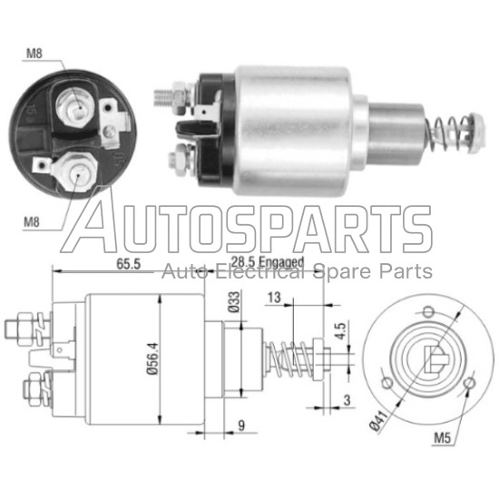 ZM676ZB - ZM, ΜΠΟΥΤΟΝ ΜΙΖΑΣ BOSCH 12V VW TRANSPORTER