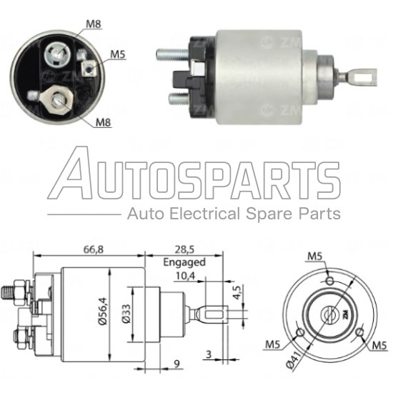 ZM674ZB - ZM, ΜΠΟΥΤΟΝ ΜΙΖΑΣ BOSCH 12V MERCEDES 