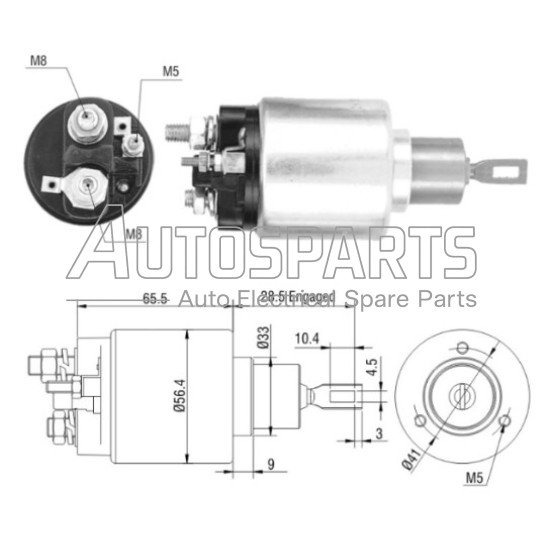 ZM675ZB - ZM, ΜΠΟΥΤΟΝ ΜΙΖΑΣ BOSCH 12V FORD