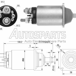 139965 - CARGO, ΜΠΟΥΤΟΝ ΜΙΖΑΣ BOSCH 24V DAF 85CF, 95XF