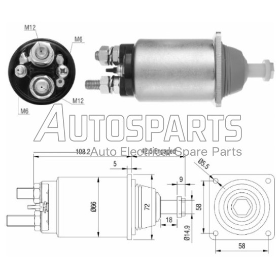 139965 - CARGO, ΜΠΟΥΤΟΝ ΜΙΖΑΣ BOSCH 24V DAF 85CF, 95XF