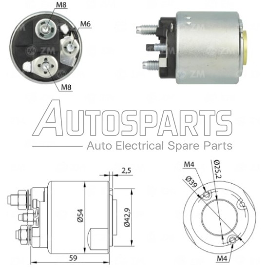 ZM494 - ZM, ΜΠΟΥΤΟΝ ΜΙΖΑΣ VALEO 12V CHEVROLET, FIAT, OPEL