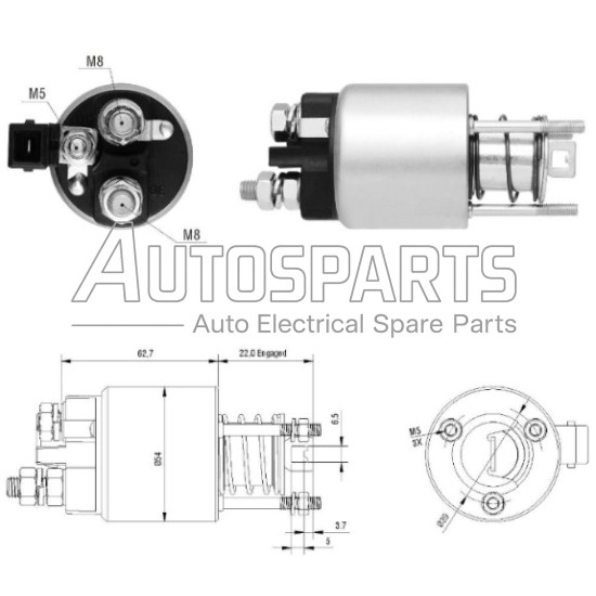 ZM1396ZB - ZM, ΜΠΟΥΤΟΝ ΜΙΖΑΣ MARELLI 12V 