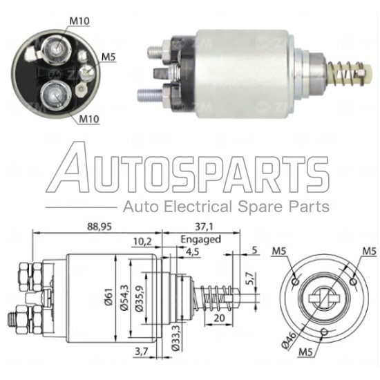 ZM645ZB - ZM, ΜΠΟΥΤΟΝ ΜΙΖΑΣ BOSCH 24V 