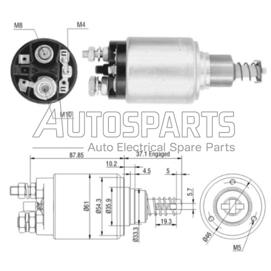 4.6181.9 - GEBE, ΜΠΟΥΤΟΝ ΜΙΖΑΣ BOSCH 24V 