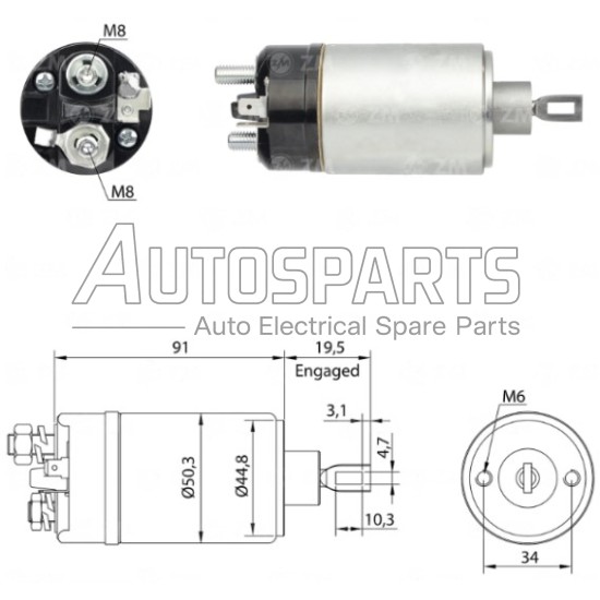 ZM521ZB - ZM, ΜΠΟΥΤΟΝ ΜΙΖΑΣ BOSCH 12V VW ΠΑΛΙΟ ΜΟΝΤΕΛΟ