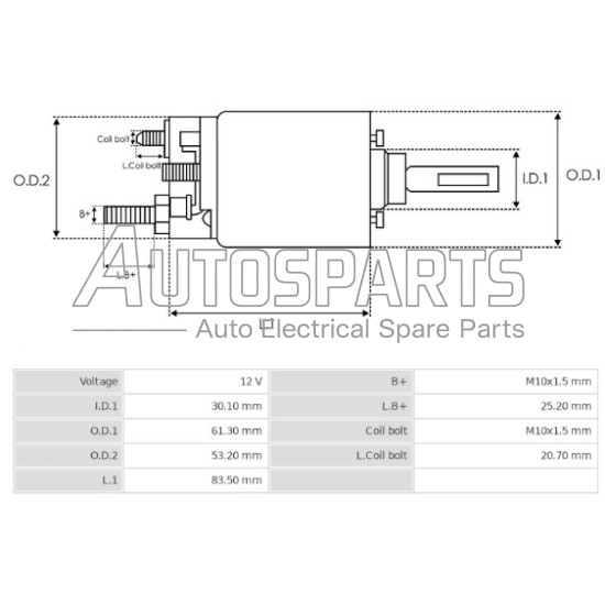 4.63016 - DIESEL TECHNIC, ΜΠΟΥΤΟΝ ΜΙΖΑΣ BOSCH 12V 3 ΤΡΥΠΕΣ 4.63016 - DIESEL TECHNIC, ΜΠΟΥΤΟΝ ΜΙΖΑΣ BOSCH 12V 3 ΤΡΥΠΕΣ