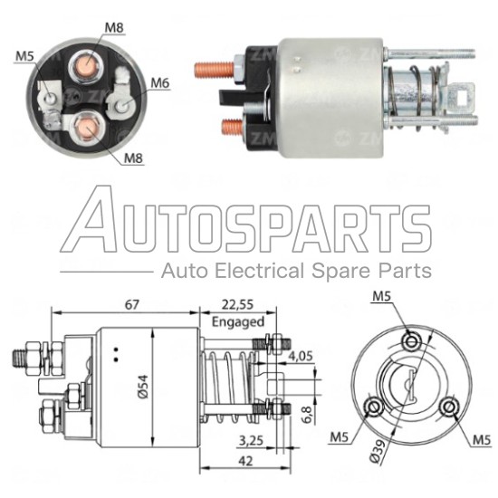 ZM2395ZB - ZM, ΜΠΟΥΤΟΝ ΜΙΖΑΣ MARELLI 12V BMW