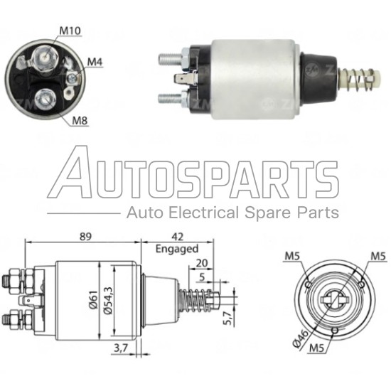 ZM1640ZB - ZM, ΜΠΟΥΤΟΝ ΜΙΖΑΣ BOSCH 12V FORD, NEW HOLLAND
