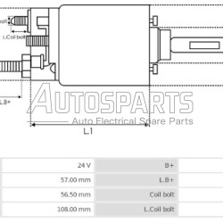 ZM810ZB - ZM, ΜΠΟΥΤΟΝ ΜΙΖΑΣ DELCO REMY 24V