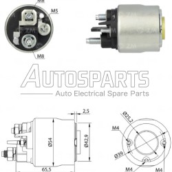 4.6194.9 - GEBE, ΜΠΟΥΤΟΝ ΜΙΖΑΣ VALEO 12V CITROEN BERLINGO, C2, C3 PEUGEOT 206, 307, PARTNER
