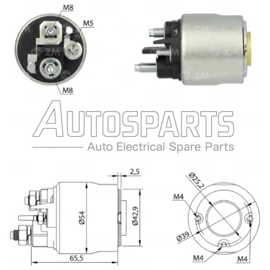 4.6194.9 - GEBE, ΜΠΟΥΤΟΝ ΜΙΖΑΣ VALEO 12V CITROEN BERLINGO, C2, C3 PEUGEOT 206, 307, PARTNER