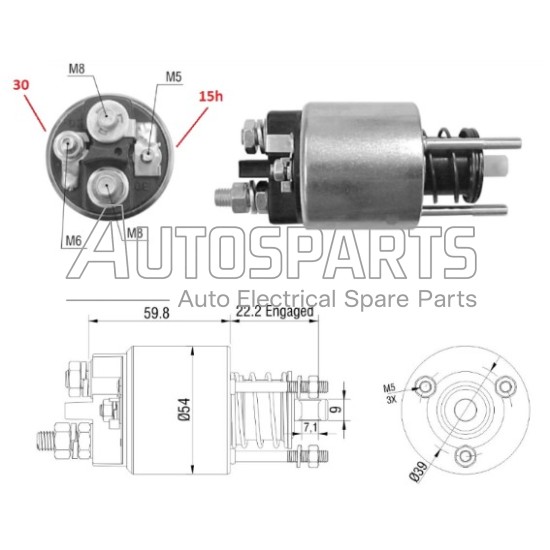 237392 - CARGO, ΜΠΟΥΤΟΝ ΜΙΖΑΣ MARELLI 12V BMW