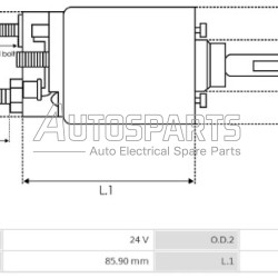 ZM901 - ZM, ΜΠΟΥΤΟΝ ΜΙΖΑΣ BOSCH 24V FKB ΕΠΑΝΩ (ΨΥΧΡΗΣ) 