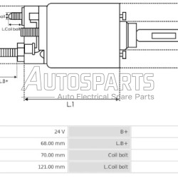 ZM1362 - ZM, ΜΠΟΥΤΟΝ ΜΙΖΑΣ DELCO REMY 24V CATERPILLAR