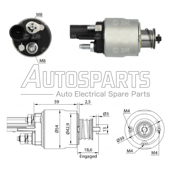 4.6226.9 - GEBE, ΜΠΟΥΤΟΝ ΜΙΖΑΣ VALEO 12V AUDI, SEAT, SKODA, VW