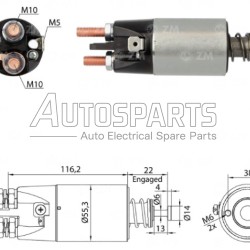 4.6259.9 - GEBE, ΜΠΟΥΤΟΝ ΜΙΖΑΣ MITSUBISHI 24V 