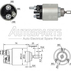 ZM1381ZB - ZM, ΜΠΟΥΤΟΝ ΜΙΖΑΣ BOSCH 12V ALFA ROMEO, FIAT, LANCIA, OPEL
