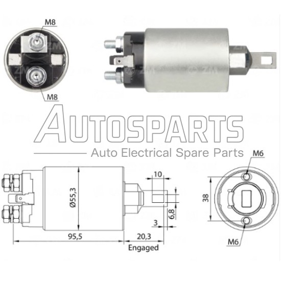 IA9324 - PROTECH, ΜΠΟΥΤΟΝ ΜΙΖΑΣ MITSUBISHI 12V