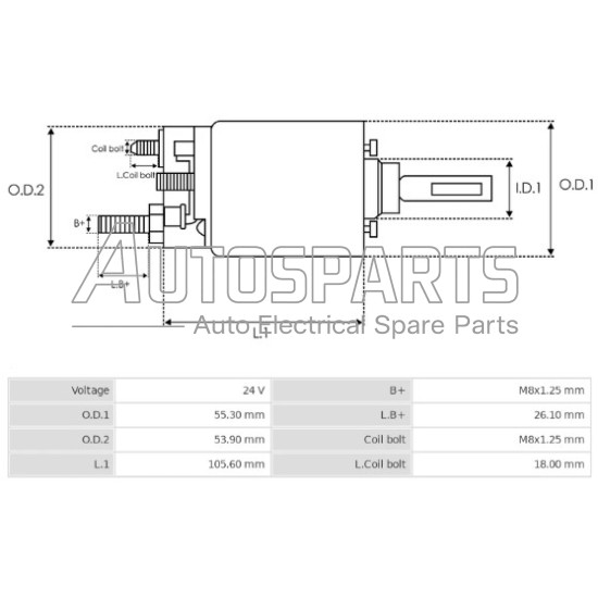 IA9321 - PROTECH, ΜΠΟΥΤΟΝ ΜΙΖΑΣ MITSUBISHI 24V 
