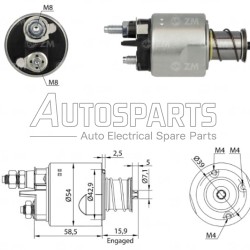 IA9613ZB - ZM, ΜΠΟΥΤΟΝ ΜΙΖΑΣ VALEO 12V FIAT, OPEL, LANCIA MULTIJET