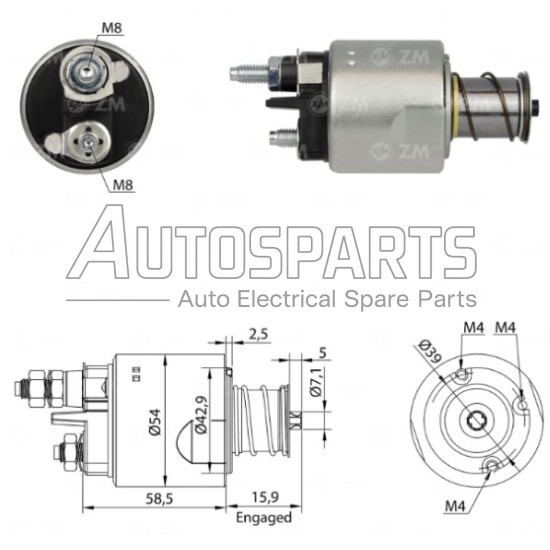 IA9613ZB - ZM, ΜΠΟΥΤΟΝ ΜΙΖΑΣ VALEO 12V FIAT, OPEL, LANCIA MULTIJET