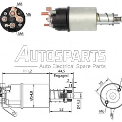 96140110 - MONARK DIESEL, ΜΠΟΥΤΟΝ ΜΙΖΑΣ LUCAS 12V 4 ΒΙΔΕΣ 