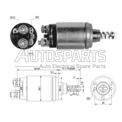 0037321.00 - MENBERS, ΜΠΟΥΤΟΝ ΜΙΖΑΣ BOSCH 12V 2-3 ΤΡΥΠΕΣ HURLIMANN, LAMBORGHINI