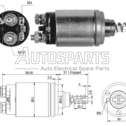 331401004 - BOSCH, ΜΠΟΥΤΟΝ ΜΙΖΑΣ BOSCH 12V 2-3 ΤΡΥΠΕΣ HURLIMANN, LAMBORGHINI